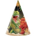 Creative Converting Dinosaur Party Hats, 4.5"x6", 48PK 205012